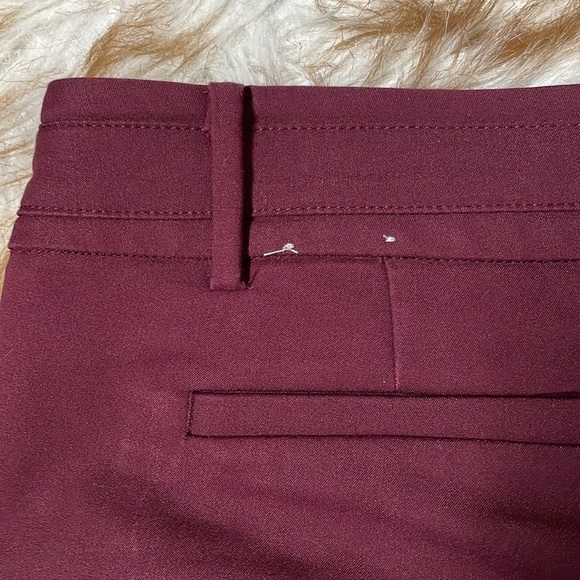 Anne Klein burgundy crop pant - Picture 7 of 8